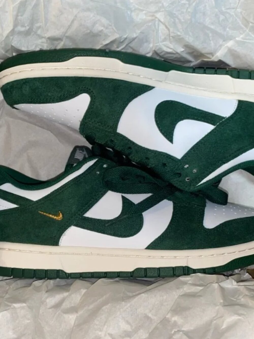 Nike Dunk Low Gorge Green Gold Mini Swoosh - Picture 5 of 8